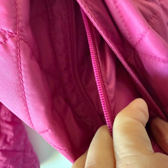 LLBean NWT Pink Hooded Insulated Half Zip Katahdin Pullover size xs - Picture 4 of 9